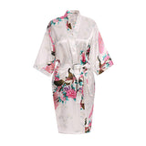 White Womens Kimono Robe