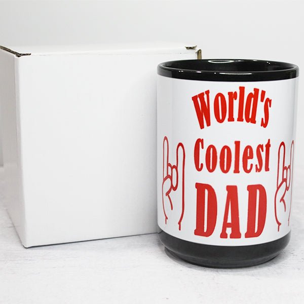 Worlds Coolest Dad Coffee Mug Fathers Day Novelty Mug, Gifts for Dad, Gifts for Grandpa, Fathers Day Coffee Mugs, Coffee Cup - Worlds Coolest Dad Packaging