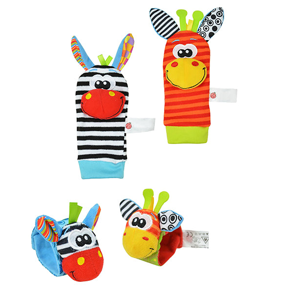 wrist foot socks baby rattles sozzy new