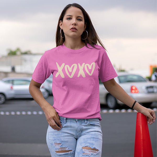 Valentine tshirt for all ages in sizes XS to 6XL in adults and toddler sizes to youth XL for kids. Nice simple Love text that can be worn all year round. all SKUs