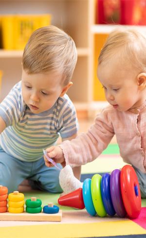 Infant 0 to 2 Years Playing With Blocks