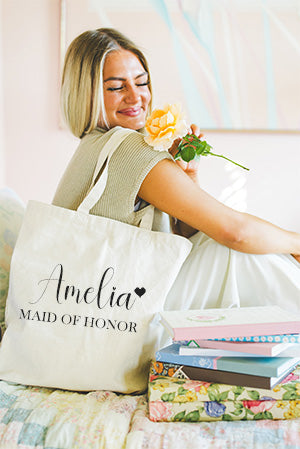 Bridesmaids Tote & Makeup Bags