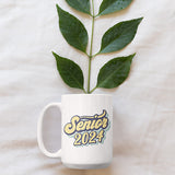 2024 graduation gift idea. 15oz senior 2024 coffee mug. Designed for the class of 2024. allSKUs.