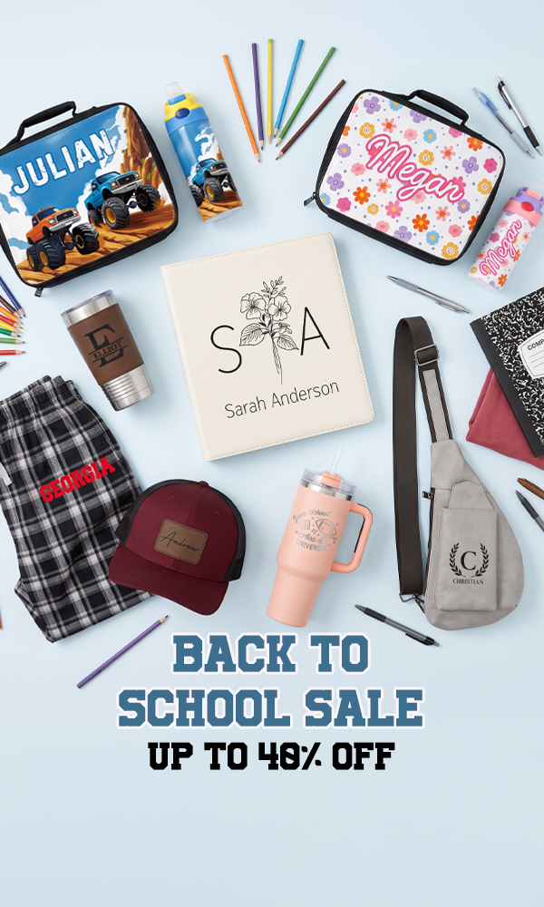 Shop back to school for essentials and supplies. Custom collegewear, journals, lunch kits and more.