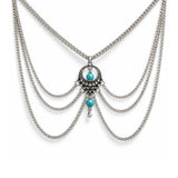 Bohemian Style Beaded Chain Anklet, Barefoot Sandals Set - Gifts Are Blue