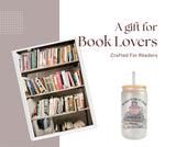 A glass tumbler gift for book lovers and book worms. All SKUs. 