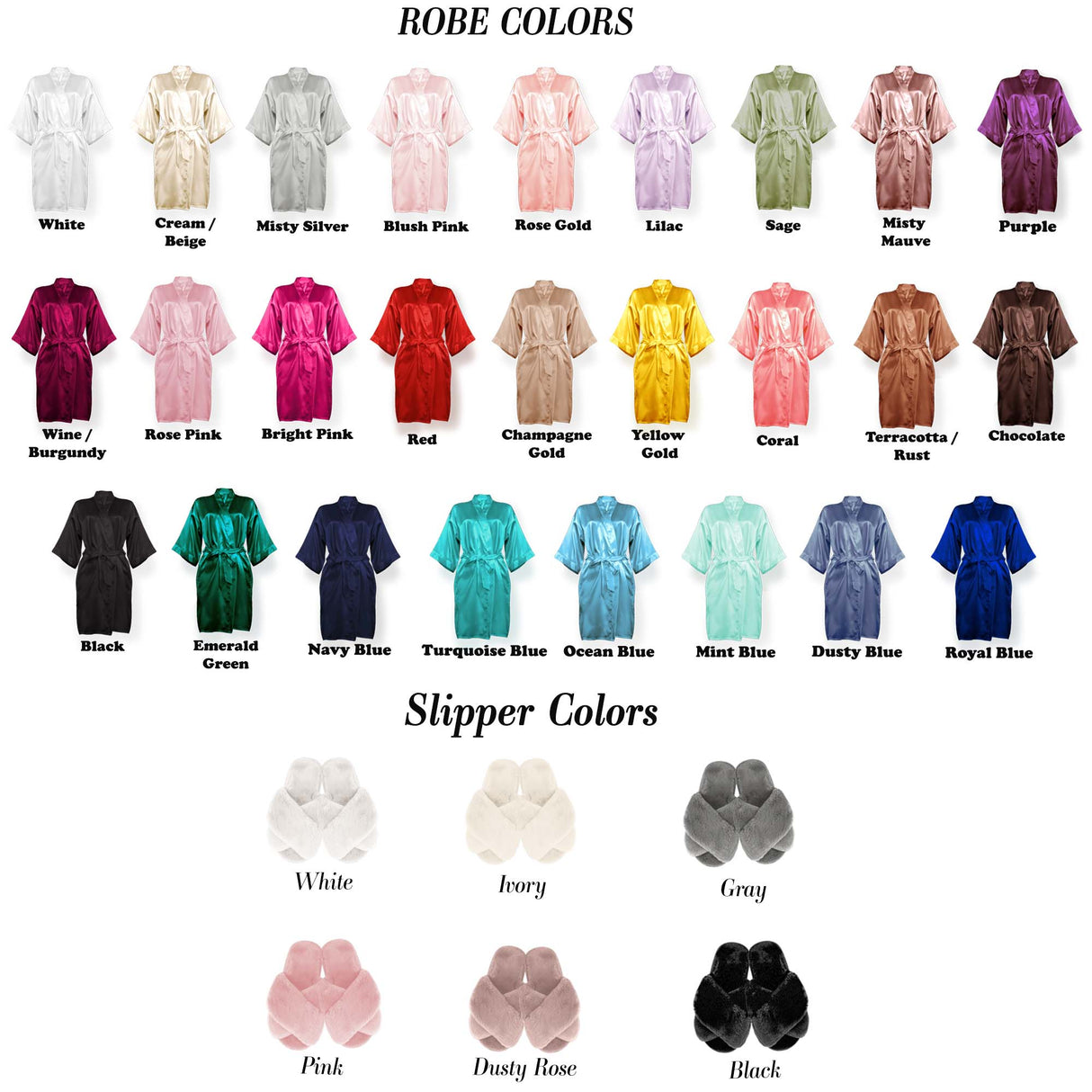 Personalized Womens Robe and Slipper Set for Birthdays, Anniversary & Weddings