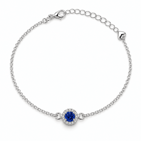 Elegant 925 Sterling Silver Blue Anklet Foot Chain - Gifts Are Blue