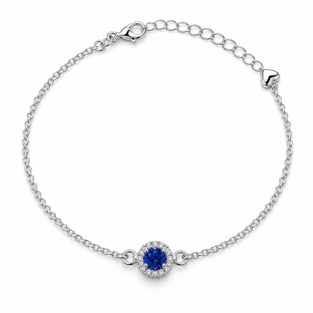 Elegant 925 Sterling Silver Blue Anklet Foot Chain - Gifts Are Blue