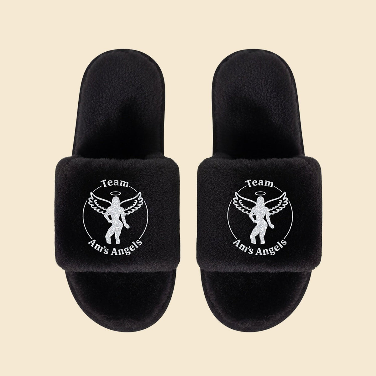 Fluffy Slides - Am's Angels - Logo - Gifts Are Blue