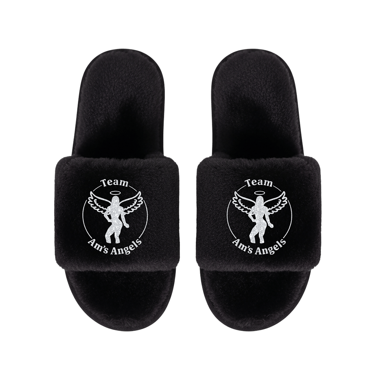 Fluffy Slides - Am's Angels - Logo - Gifts Are Blue