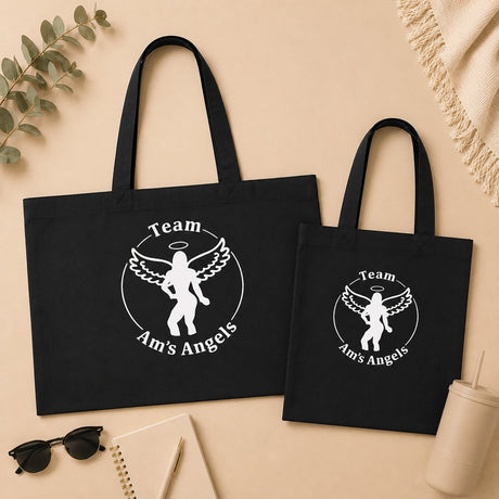 Custom Canvas Tote - Am's Angels - Gifts Are Blue