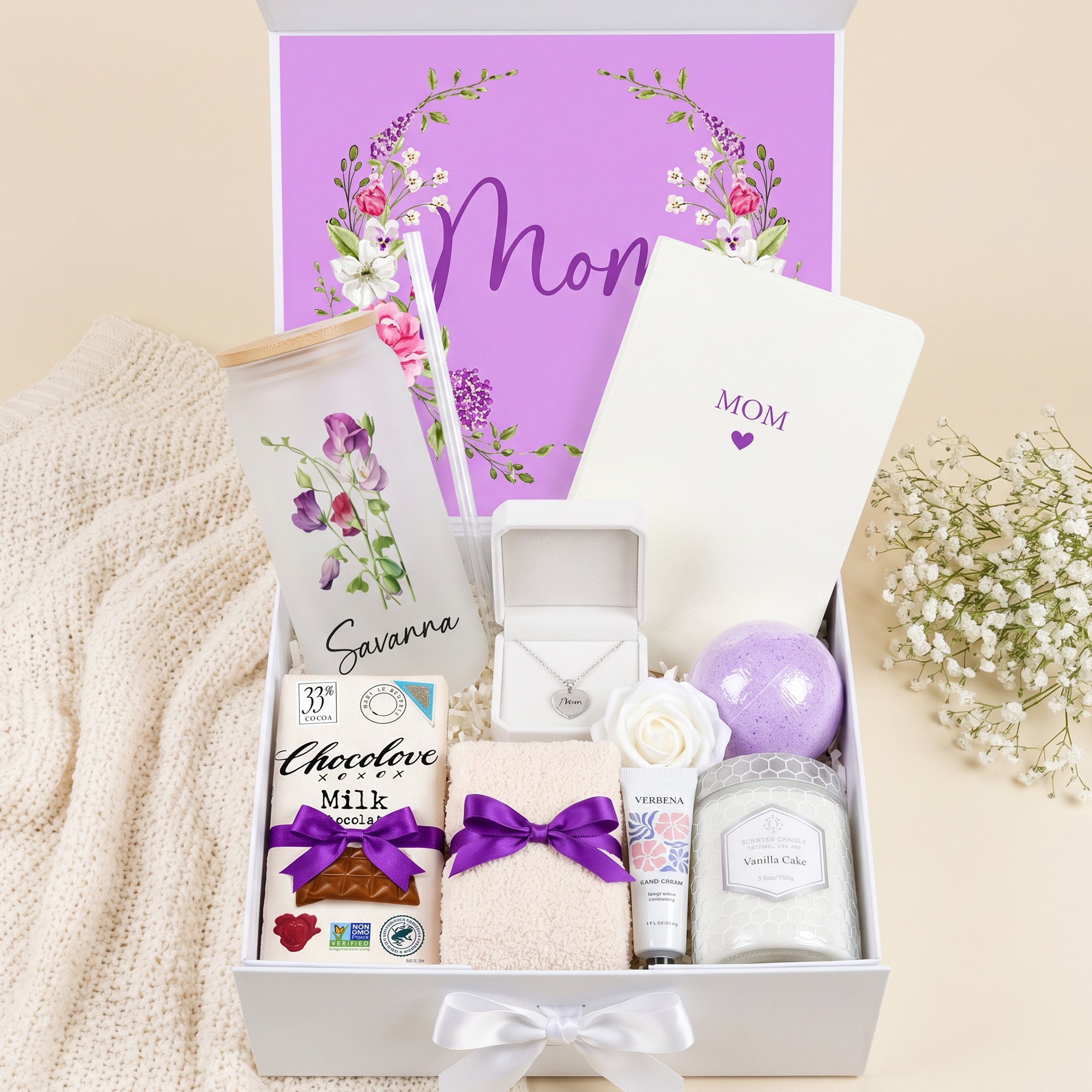 Bloom and Beloved Personalized Gift Box for Mom - Birth Month Flower Tumbler