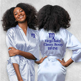 Astro Template Personalized Robes with Zodiac Signs -  Custom Robes for Womens - Sizes SM-6XL