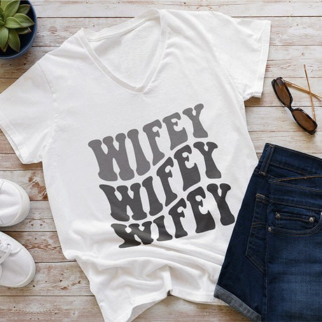 Personalized Wifey T-shirt Sweatshirt & Hoodie - Gifts Are Blue