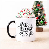 Baby It's Cold Outside Christmas Mug - Gifts Are Blue