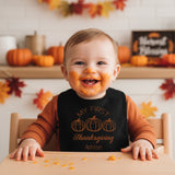 My First Thanksgiving Personalized Baby Bib with Name, for Baby Boys and Girls