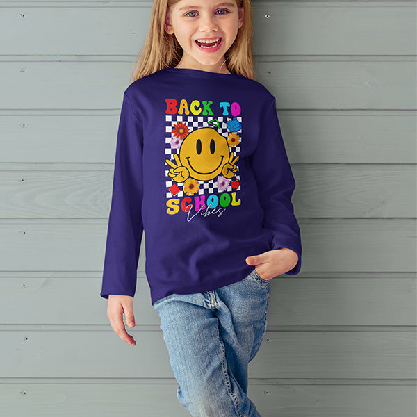 Long sleeved back to school shirt for kindergarten, 1st grade, 2nd grade and beyond. It sure to bring a smile to someone's face. all SKUs