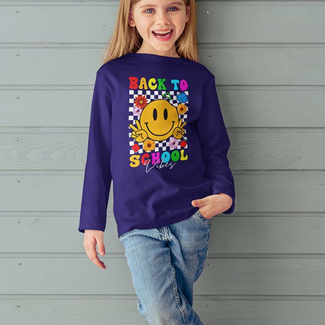 Long sleeved back to school shirt for kindergarten, 1st grade, 2nd grade and beyond. It sure to bring a smile to someone's face. all SKUs