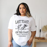 Matching Comfort Colors shirts designed for coastal bachelorette parties, gifts for bridesmaids and the bride.