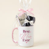 Best Mom Ever Mug Gift Set with Chocolate, Socks & Pen - Bulk Gifts for Women