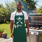 Multi Design Personalized Apron w Pocket, Custom Gifts for Him, Birthday and Christmas