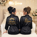 Classic Princess Quince Robe Personalized, Quinceanera Gift