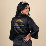 Classic Princess Quince Robe Personalized, Quinceanera Gift
