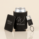 3 Piece Personalized Groomsmen Proposal Gift Set - Gifts Are Blue