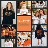 Off The Shoulder Halloween Sweatshirts - Sizes S - 5XL - With Raw Edge Neckline - Several Designs