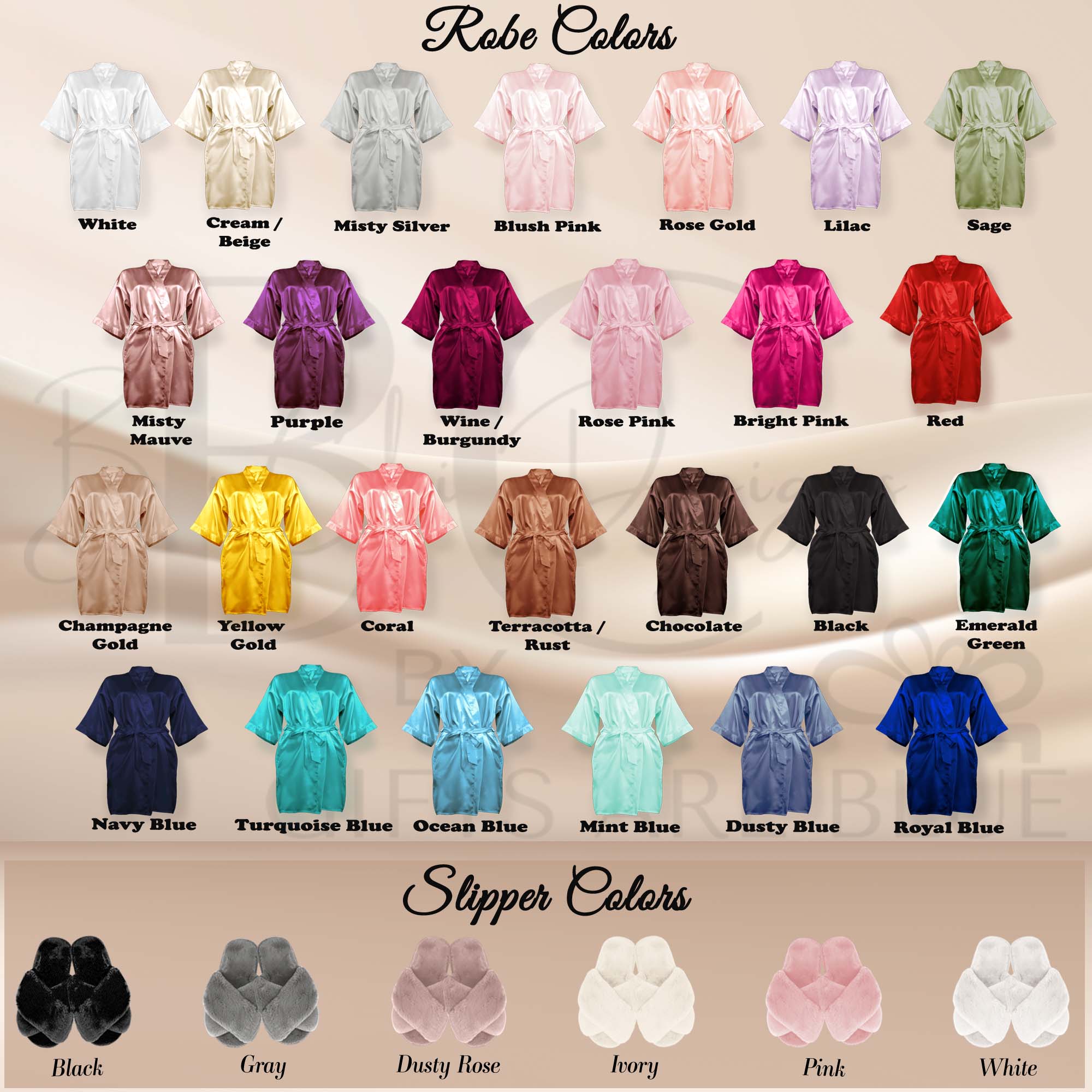 Personalized Womens Robe and Slipper Set for Birthdays, Anniversary & Weddings