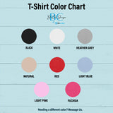 Color chart of 8 colors for our blu chi designs. Gifts for mothers day, christmas, birthdays and much more. All SKUs.