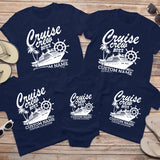 Group vacation t shirts custom for large families, cruise crews, and coordinated cruise apparel with names, dates, and destinations.