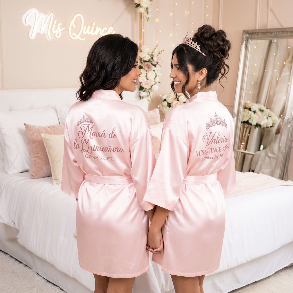 Classic Princess Quince Robe Personalized, Quinceanera Gift