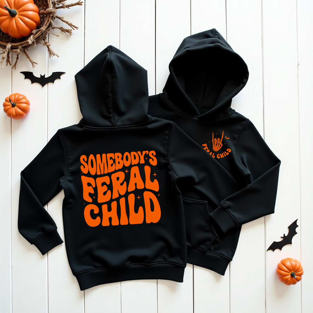 Somebody's Feral Child Halloween Hoodie
