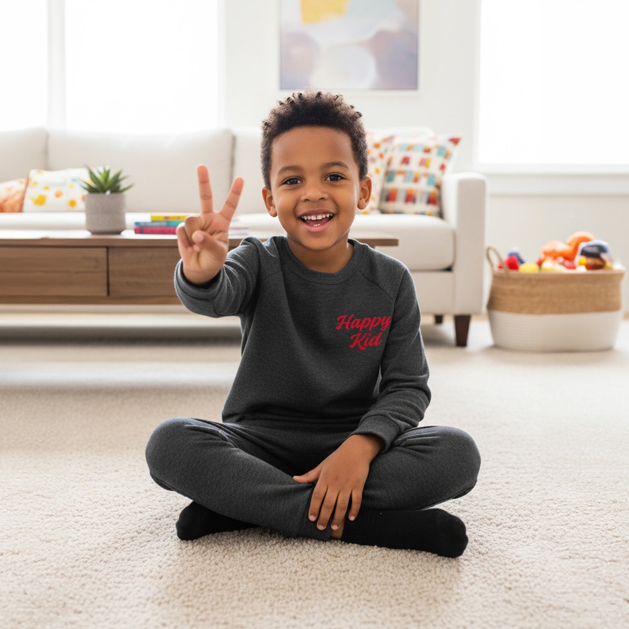 Custom Loungewear Set for Kids to Preteen, Toddler Hoodie no Drawstrings