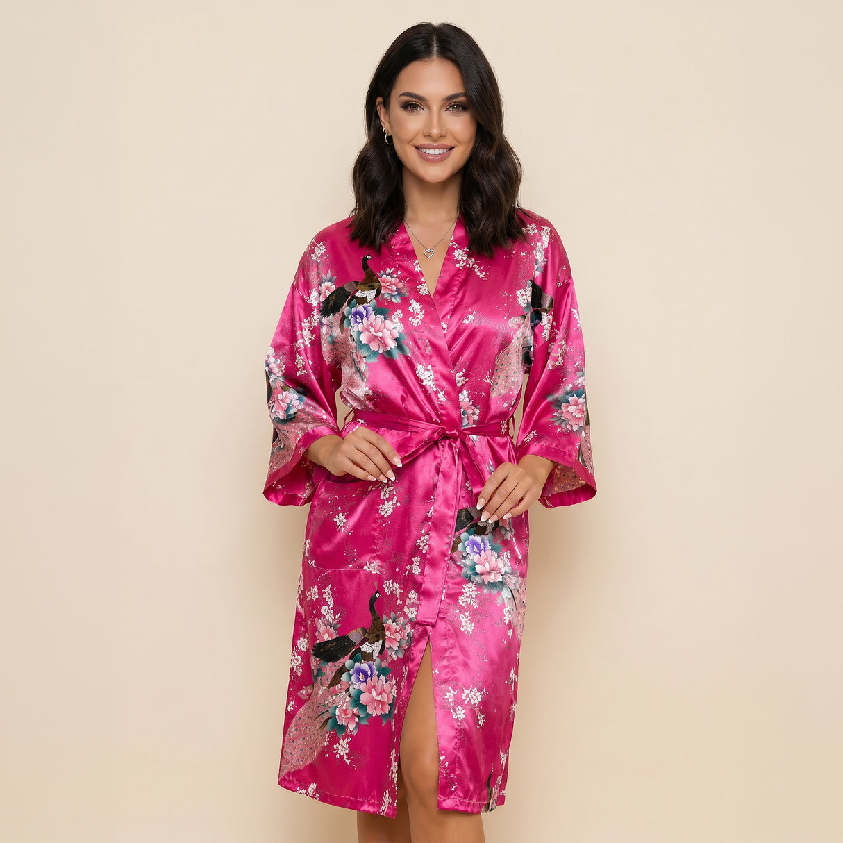 Medium Length Womens Robes - 2 to 18 - Floral Bride & Bridesmaid Robes