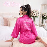 Classic Princess Quince Robe Personalized, Quinceanera Gift