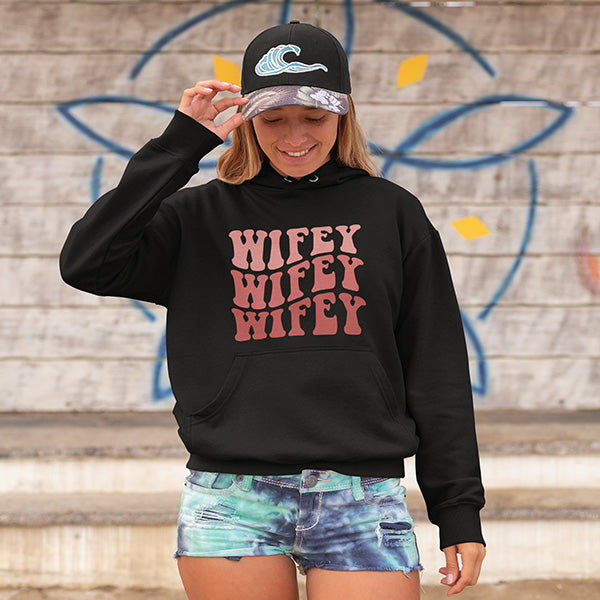 Personalized Wifey Sweatshirts, Crewnecks, Hoodies and TankTops for Bride - Great for Honeymoon, Date Nights & More