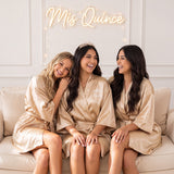 Classic Princess Quince Robe Personalized, Quinceanera Gift