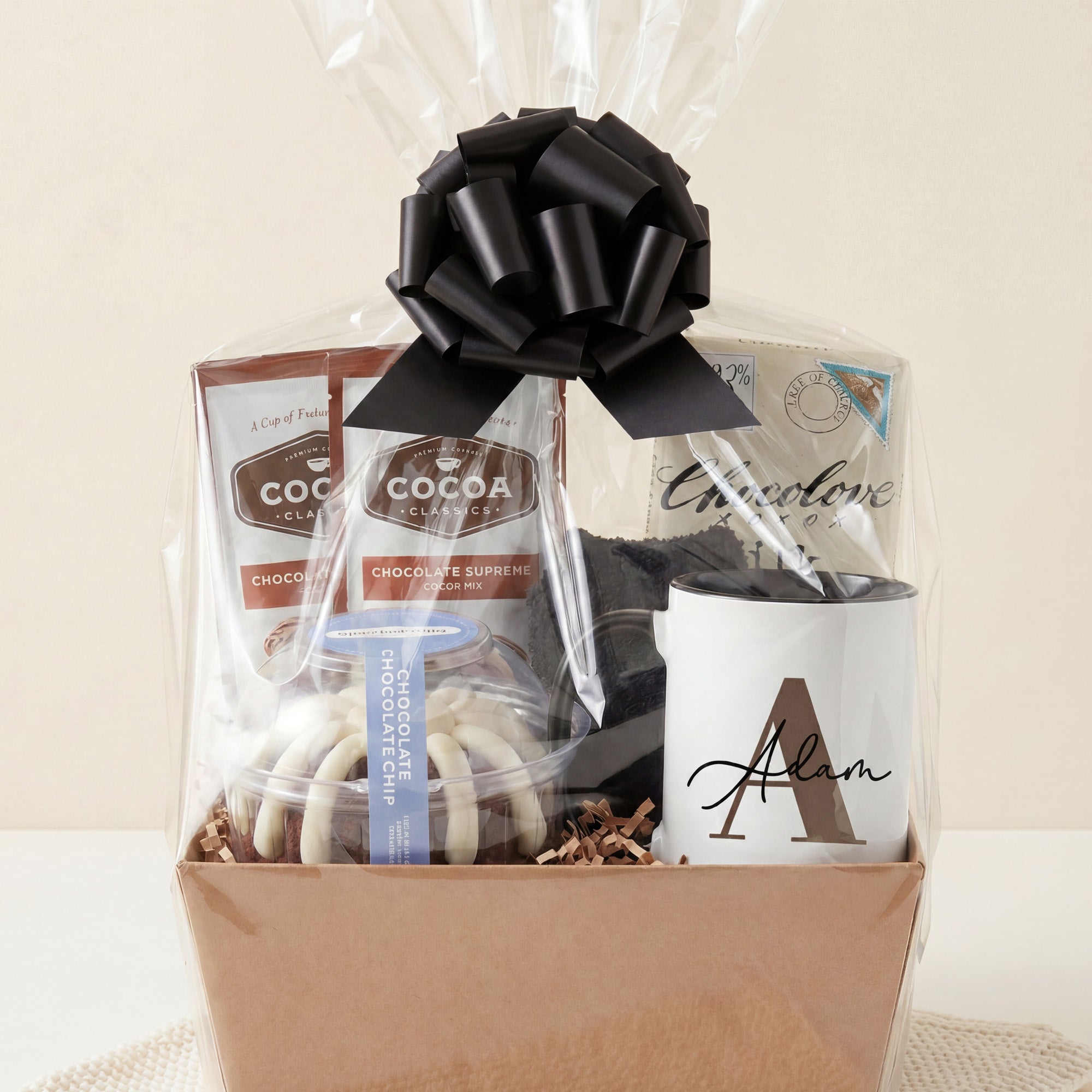 The Chocolate Bundt Gift Basket for Men with Mug, Cake, & Candy Bar
