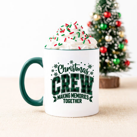 Plaid Christmas Crew Christmas Mug - Gifts Are Blue
