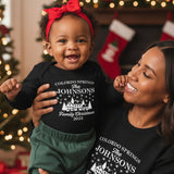 Holiday Town Personalized Family Christmas Shirts with Name and Location