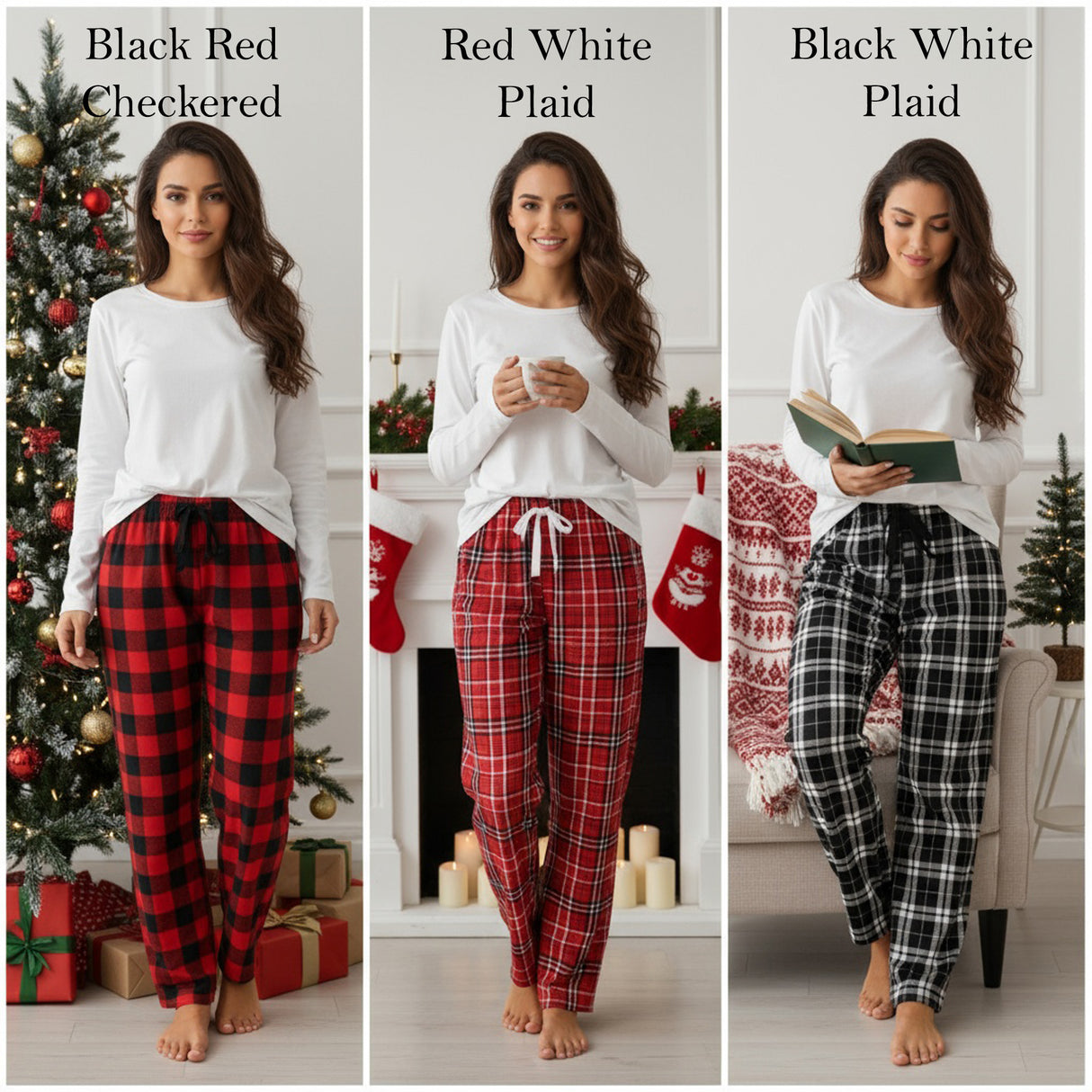 Varsity Letter Matching Family Christmas Pajamas Set for Kids and Adults