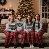 Varsity Letter Matching Family Christmas Pajamas Set for Kids and Adults