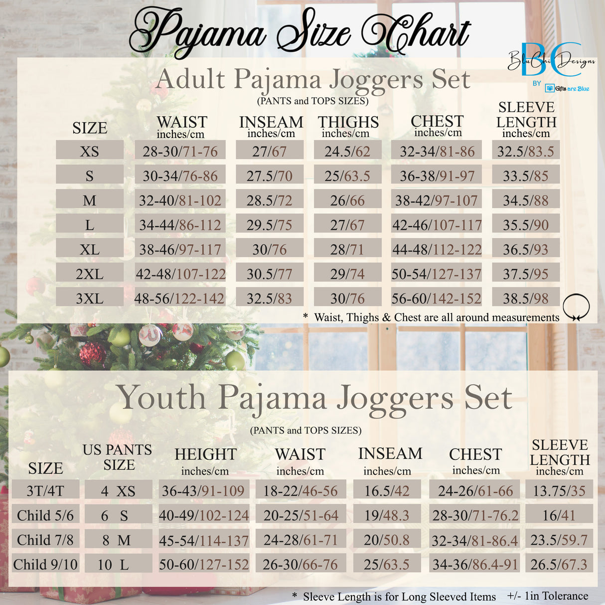 Reindeer Pajamas - Personalized Matching Family Christmas Pajama Set for Youth and Adults