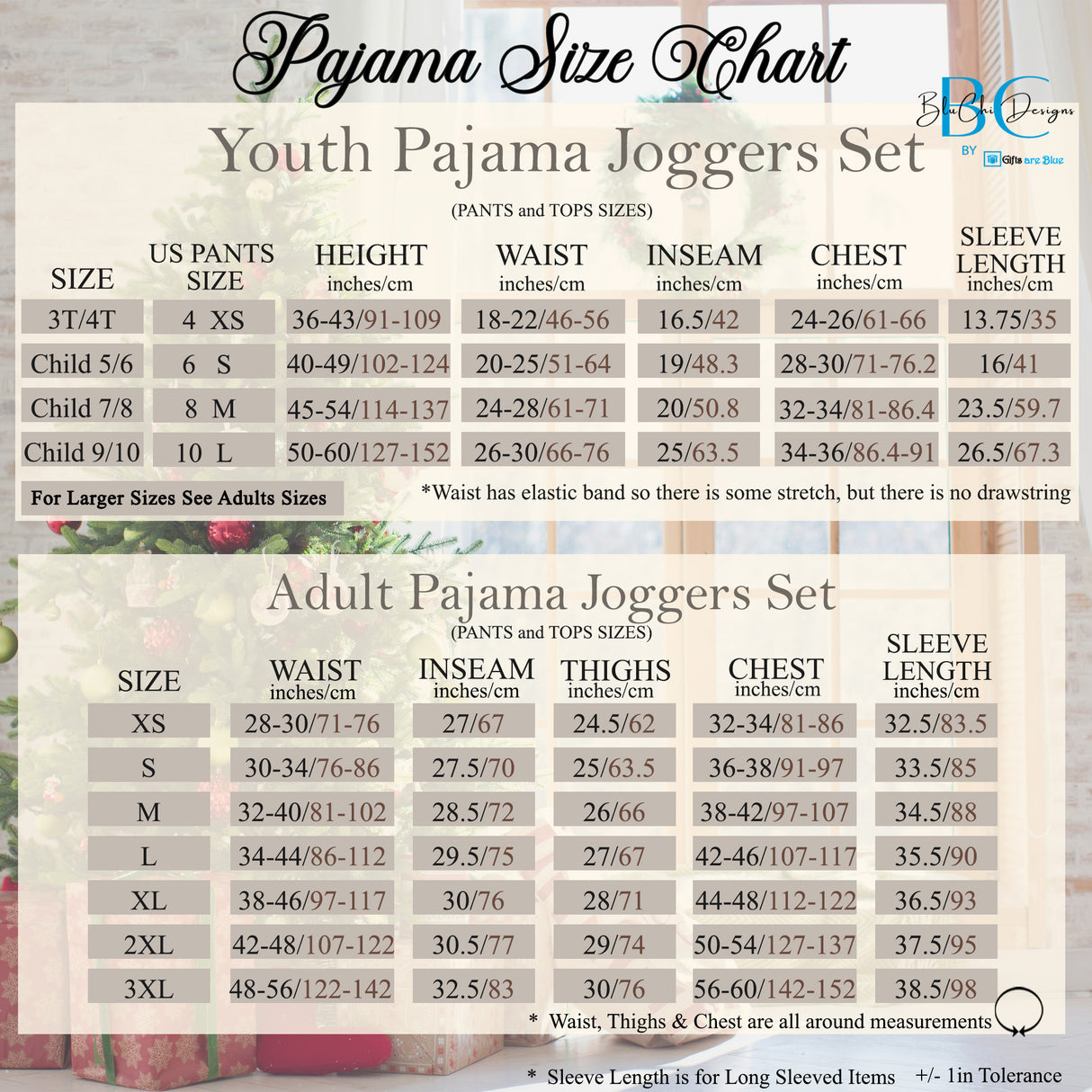 Reindeer Pajamas - Personalized Matching Family Christmas Pajama Set for Youth and Adults