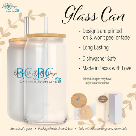 Last Toast on the Coast Glass Can, Personalized Bachelorette Iced Coffee Cup Gift - Gifts Are Blue