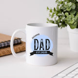 Custom dad coffee cup best fathers day gift from kids. Customized dad mug with names of children printed coffee cup.