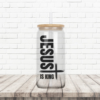 Clear, classic 16oz Glass Can that is a Christian gift. A perfect religious gift.  allSKUs